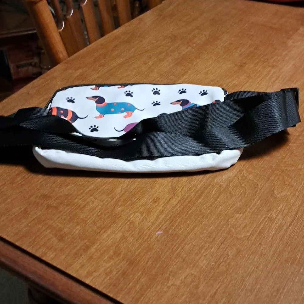 Dachshund Print Dog Waist Bag